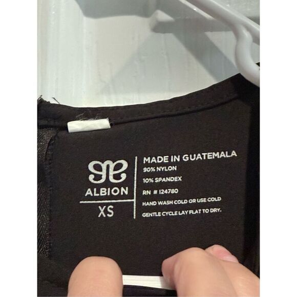 NWOT Albion Going Places Black Cap Sleeve Drawstring Waist Athletic Dress XS - Picture 3 of 16